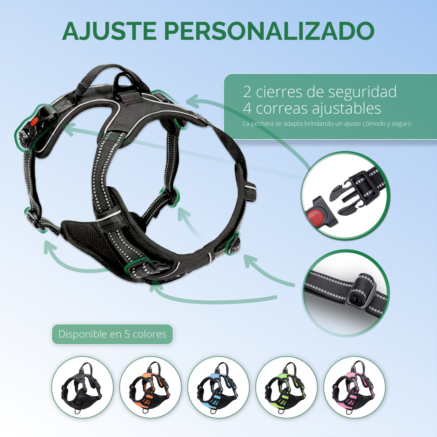 ARNÉS PARA PERROS BIHOTZAK