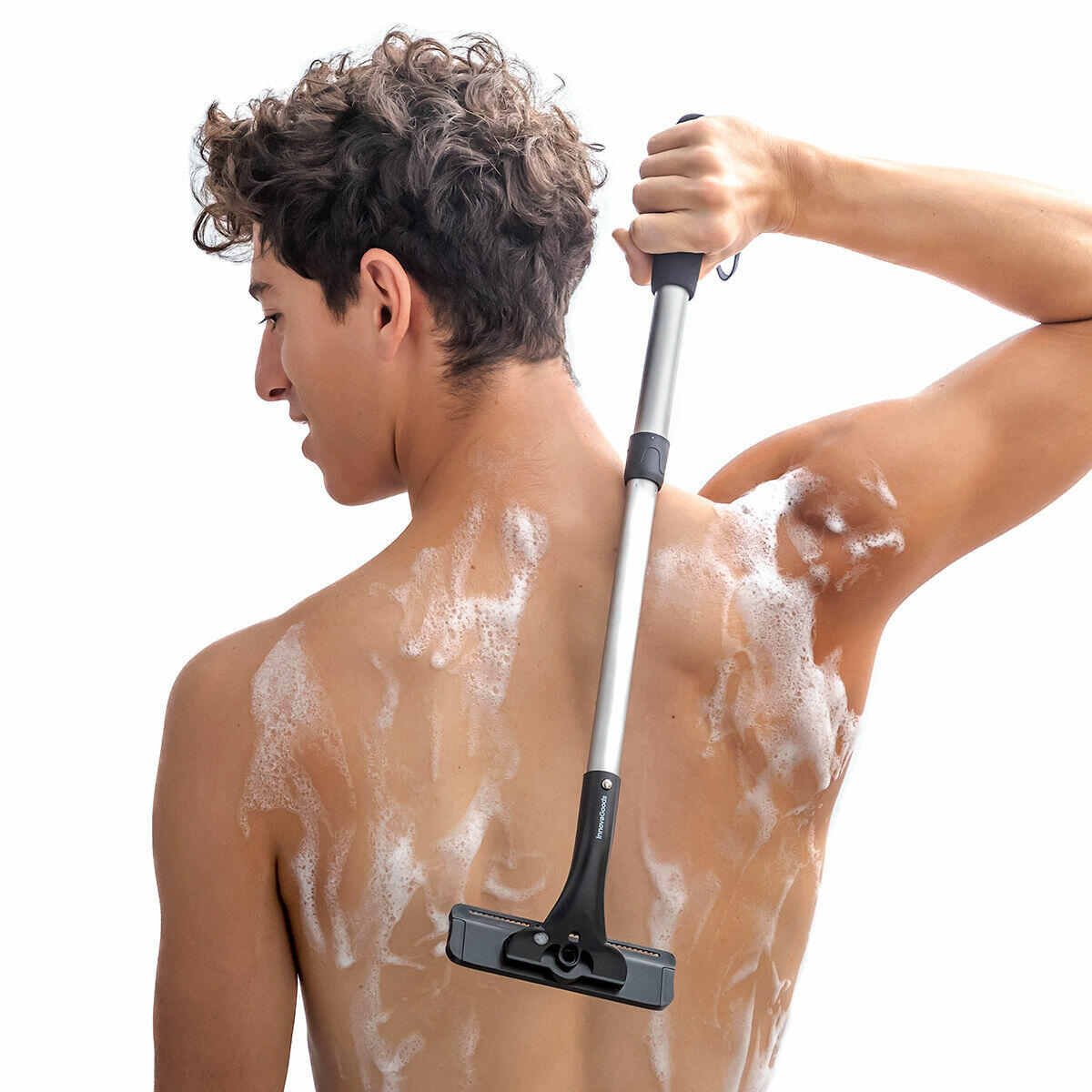 Afeitadora Corporal con Mango de Aluminio Extensible Extaver