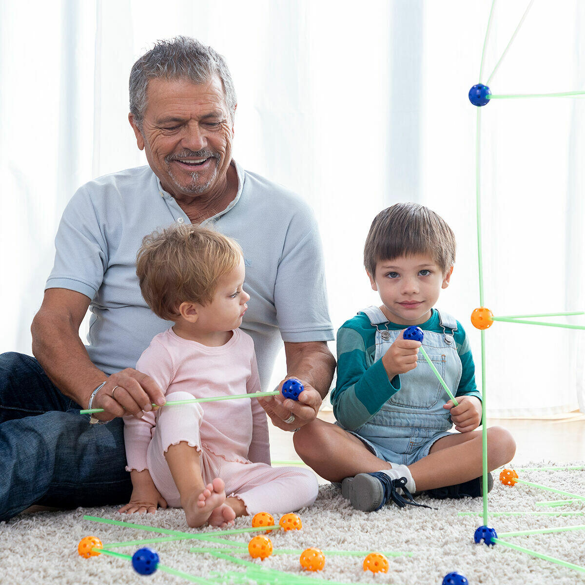 Kit de Construcción de Fuertes para Niños Builkitt 155 Piezas