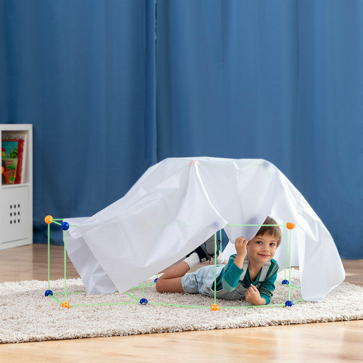 Kit de Construcción de Fuertes para Niños Builkitt 155 Piezas