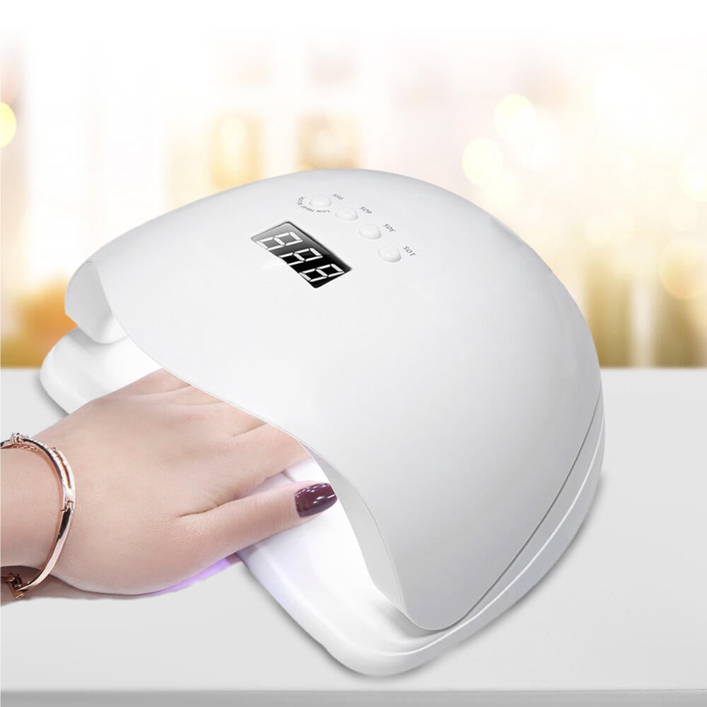 Pack Lampara Secadora de Uñas 36 LED UV Secado Rápido con Sensor Inteligente 48W & Cortauñas Con Luz LED