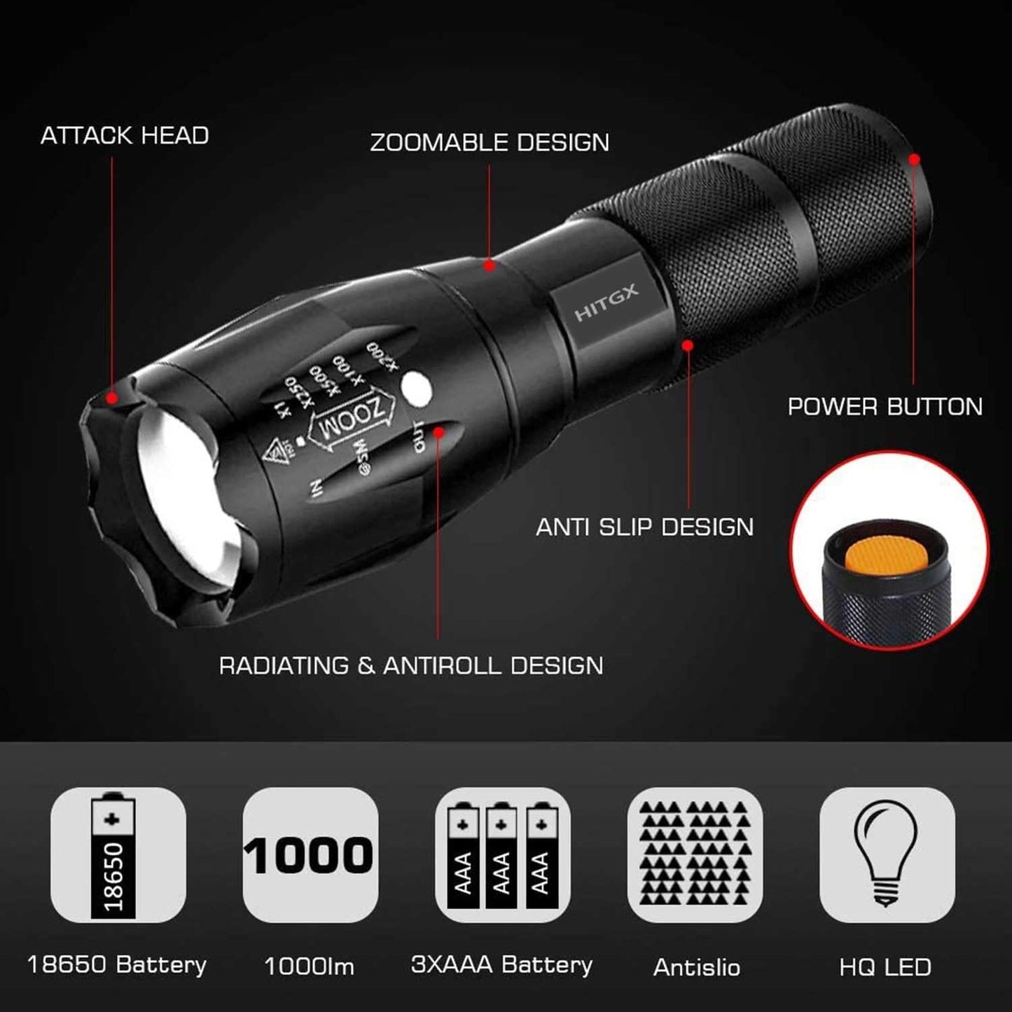 Bell+Howell Linterna LED X22