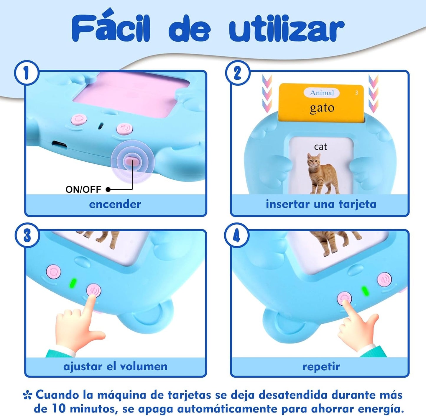 Juegos educativos azul