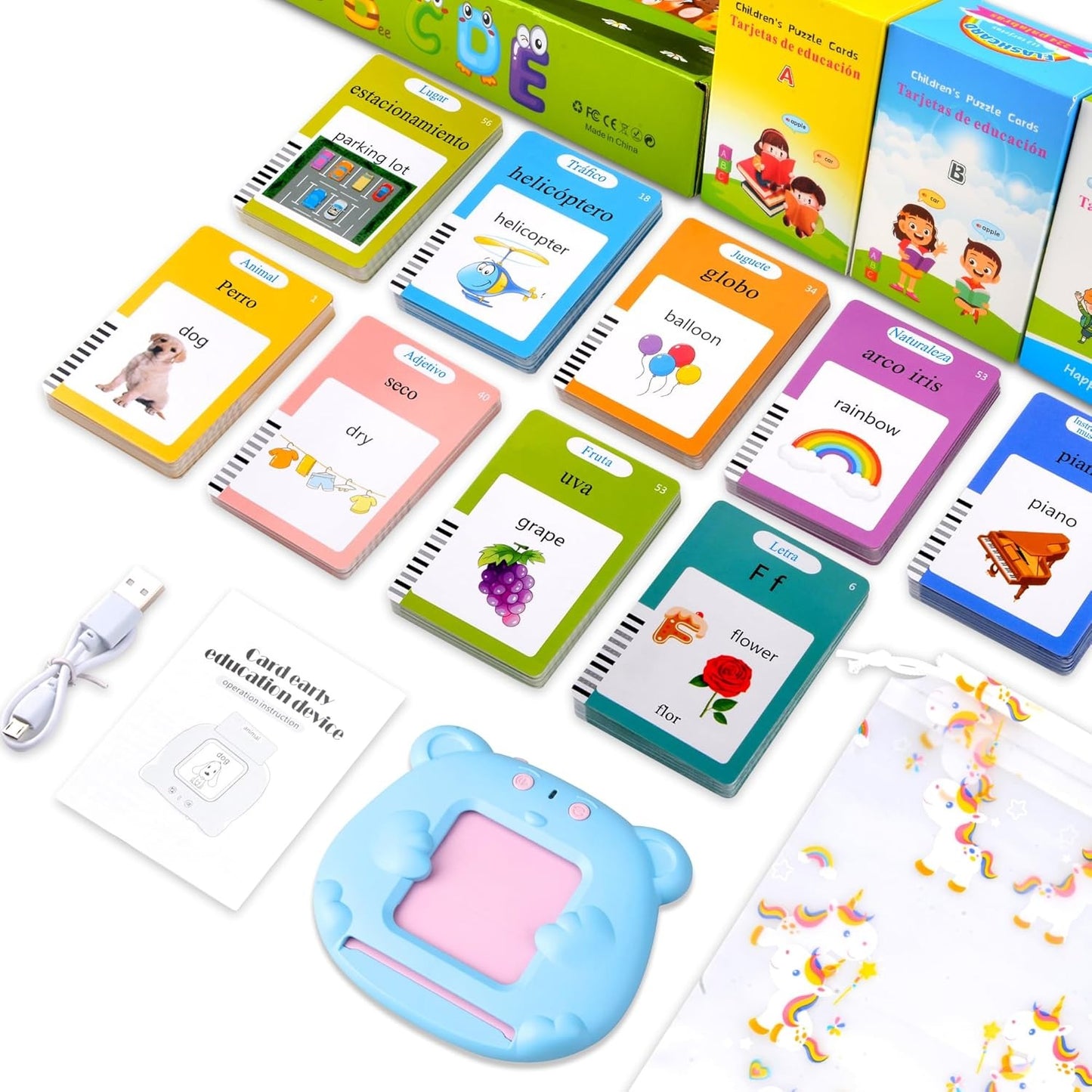 Juegos educativos azul