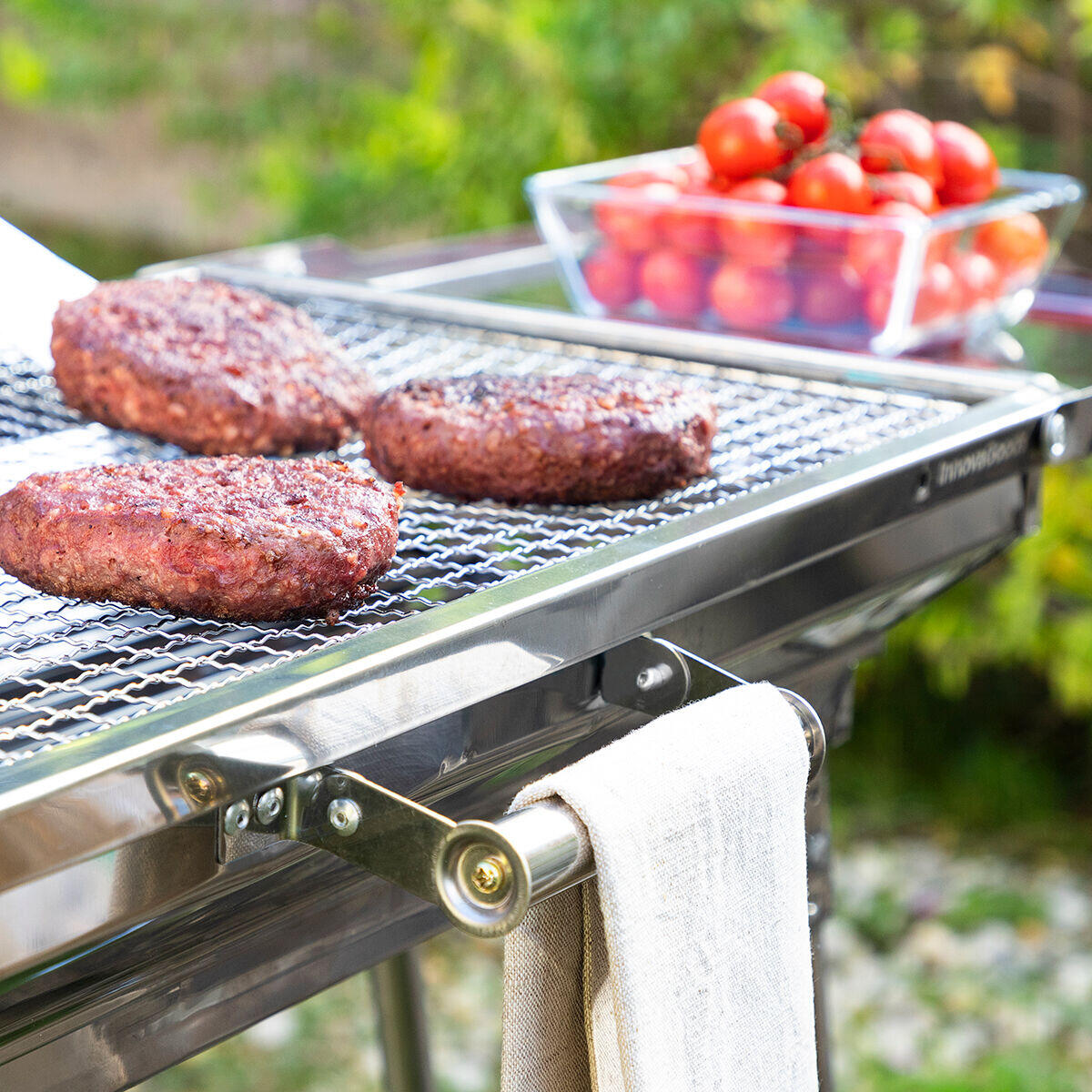 Barbacoa Plegable de Acero Inoxidable para Carbón ExelQ