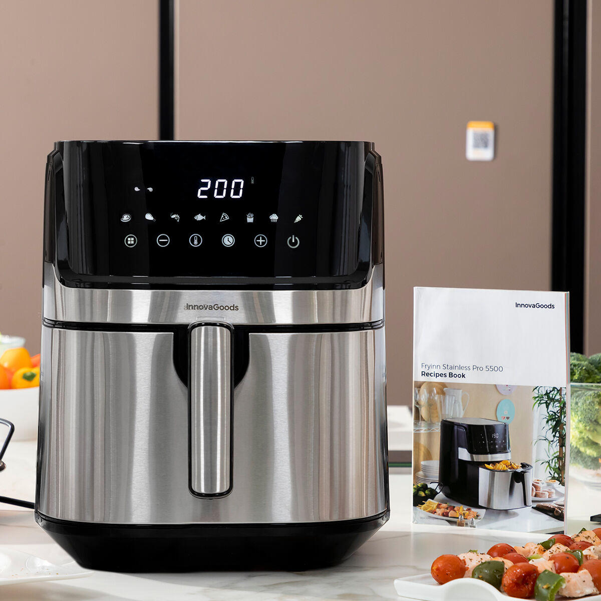 Freidora de Aire  Fryinn Pro 5500 Negro 1700 W 5,5 L Acero Inoxidable