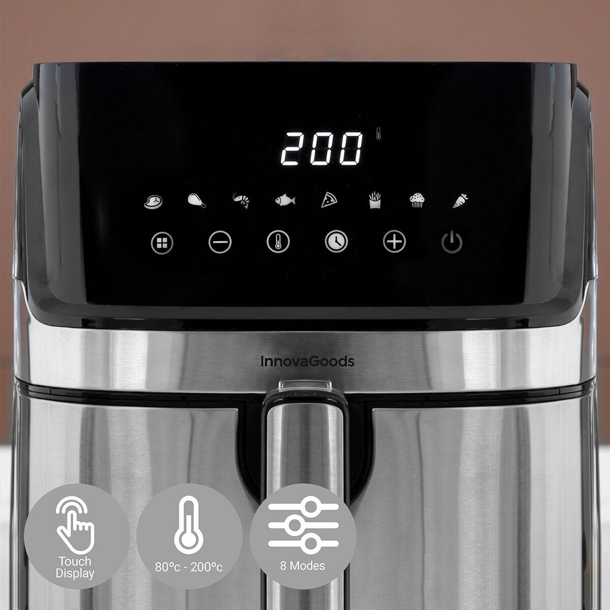 Freidora de Aire  Fryinn Pro 5500 Negro 1700 W 5,5 L Acero Inoxidable