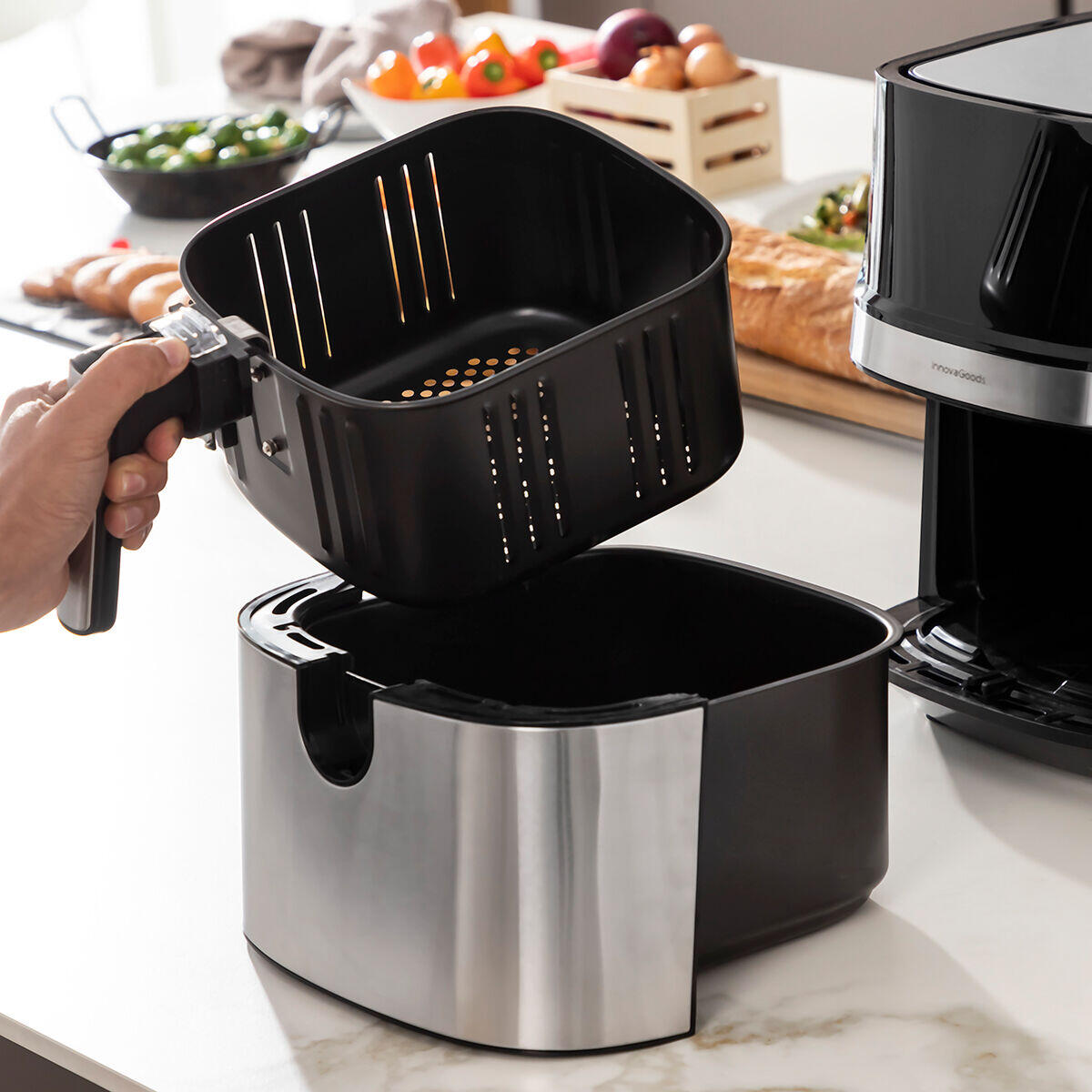 Freidora de Aire  Fryinn Pro 5500 Negro 1700 W 5,5 L Acero Inoxidable
