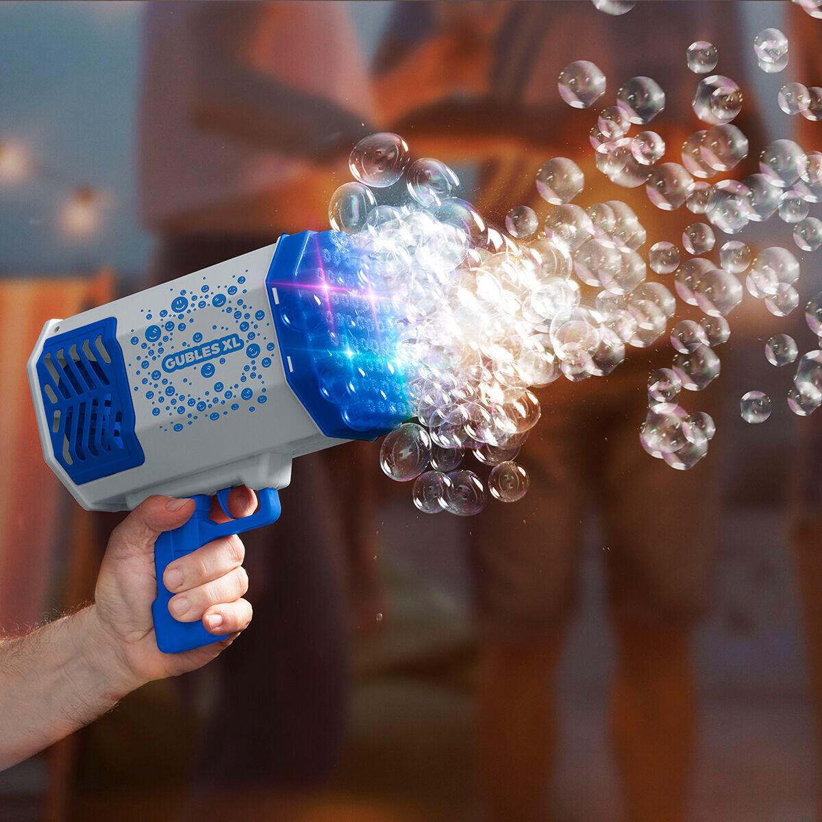 Pistola de Burbujas Gigante con LED Gubles XL