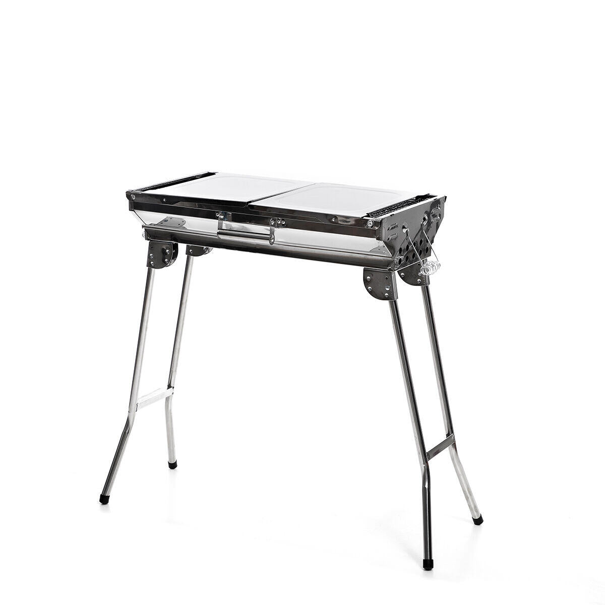 Barbacoa Plegable de Acero Inoxidable para Carbón ExelQ