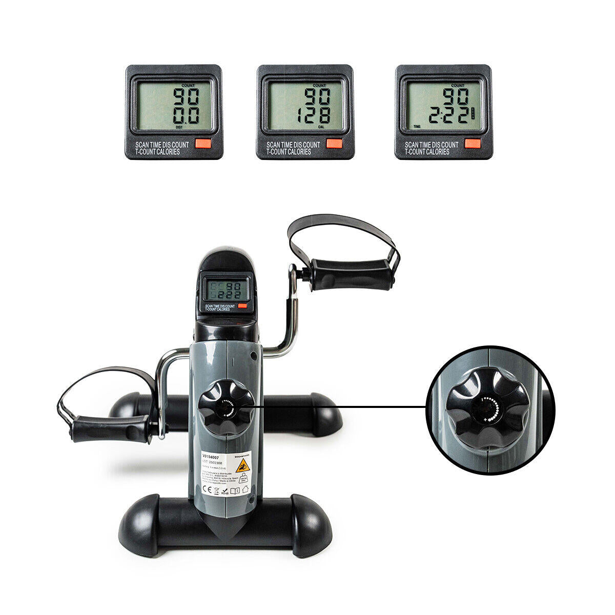 Pedaleador Estático para Piernas y Brazos con Esterilla Velora 2100