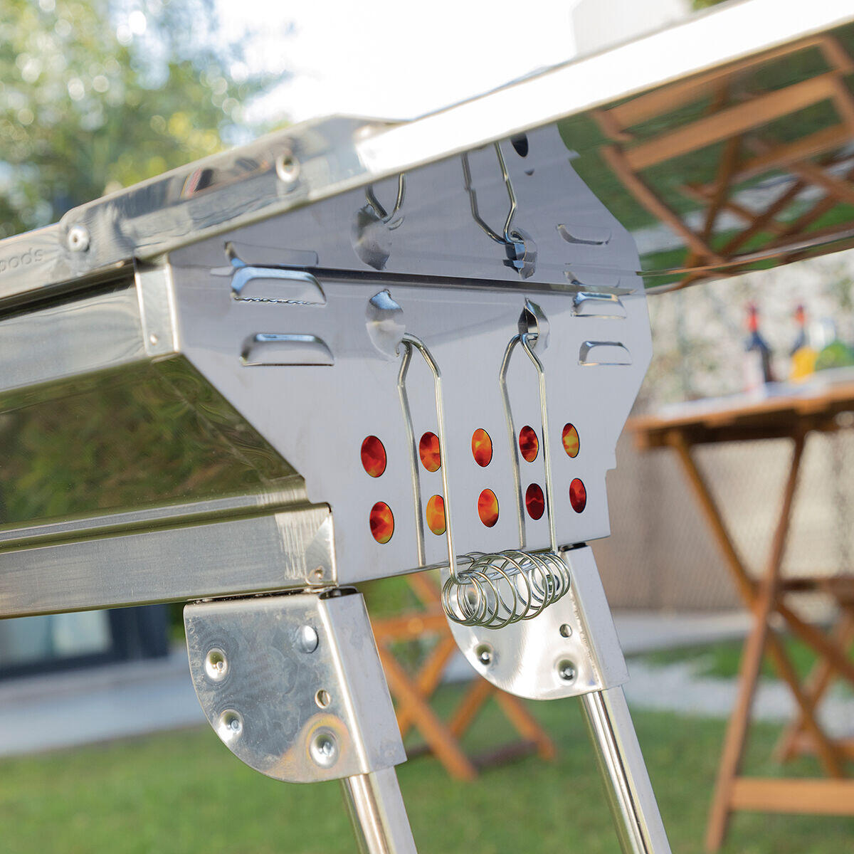 Barbacoa Plegable de Acero Inoxidable para Carbón ExelQ