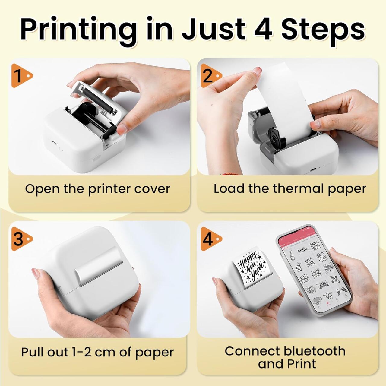 M2 Mini Impresora Térmica Portátil Bluetooth & WiFi – Imprime Donde Quieras
