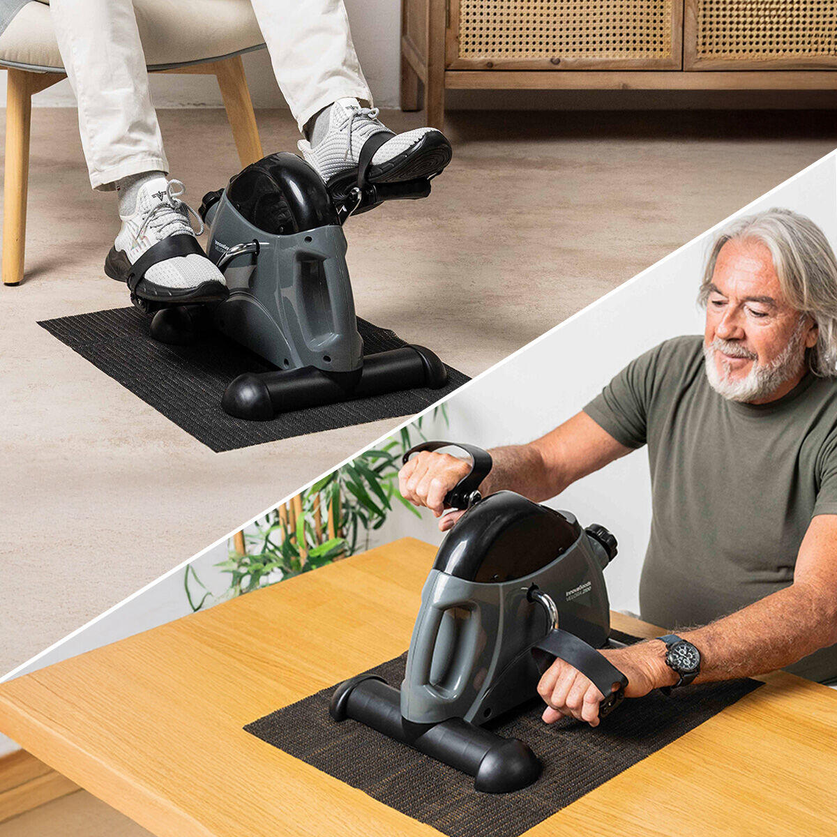 Pedaleador Estático para Piernas y Brazos con Esterilla Velora 2100