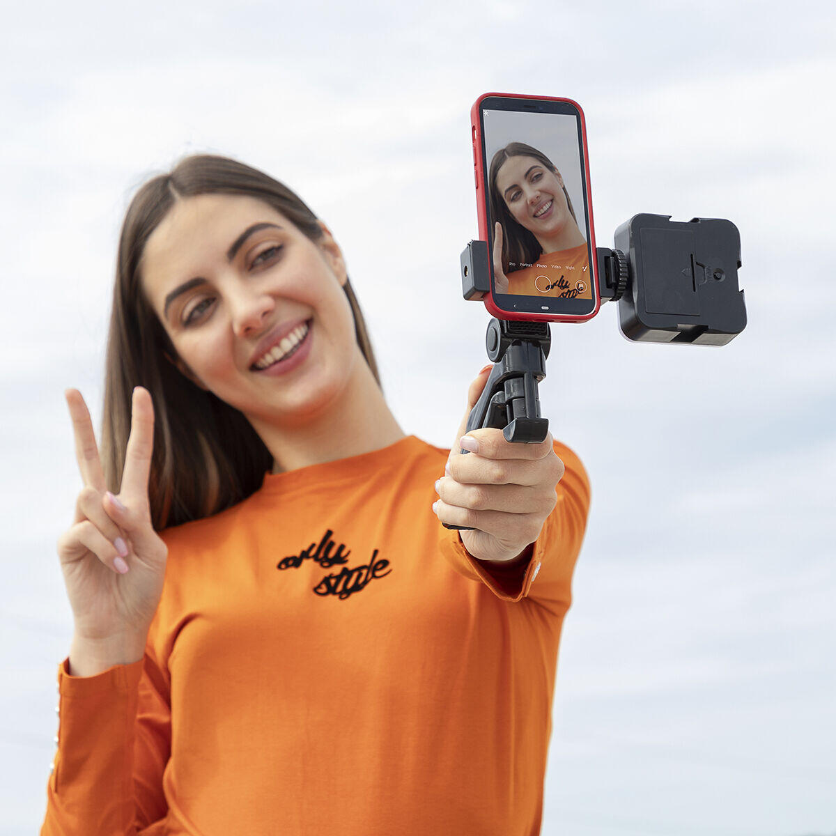 Kit Vlogging con Luz, Micrófono y Mando Plodni  6 Piezas