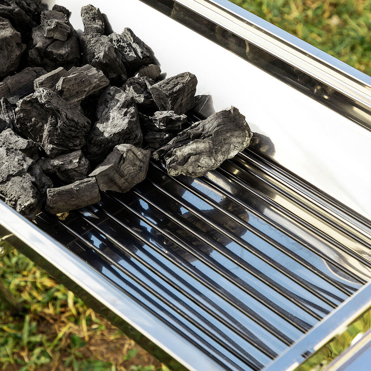 Barbacoa Plegable de Acero Inoxidable para Carbón ExelQ