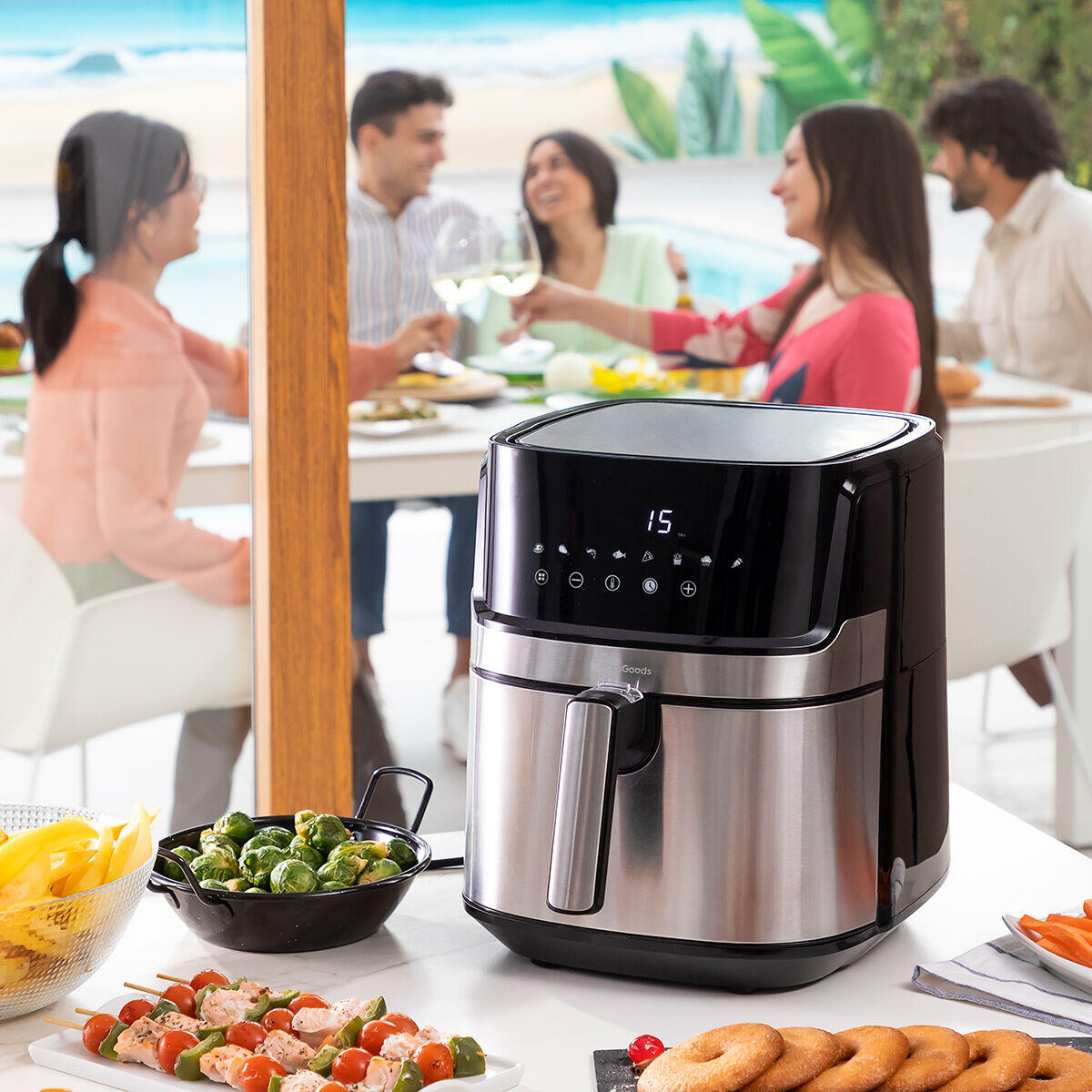Freidora de Aire  Fryinn Pro 5500 Negro 1700 W 5,5 L Acero Inoxidable