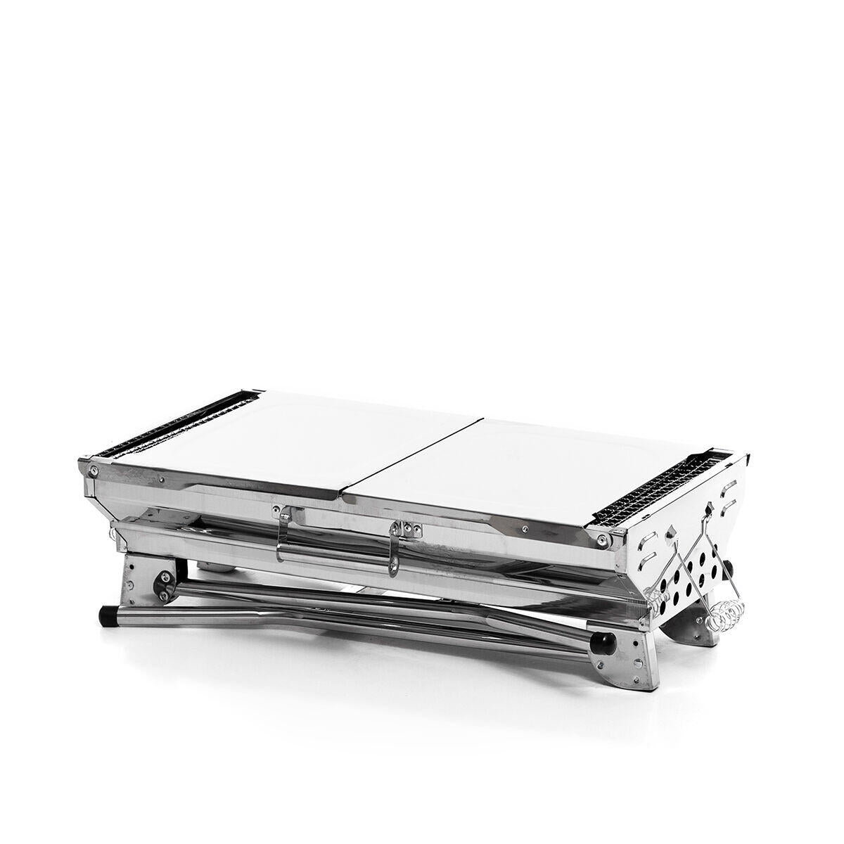 Barbacoa Plegable de Acero Inoxidable para Carbón ExelQ