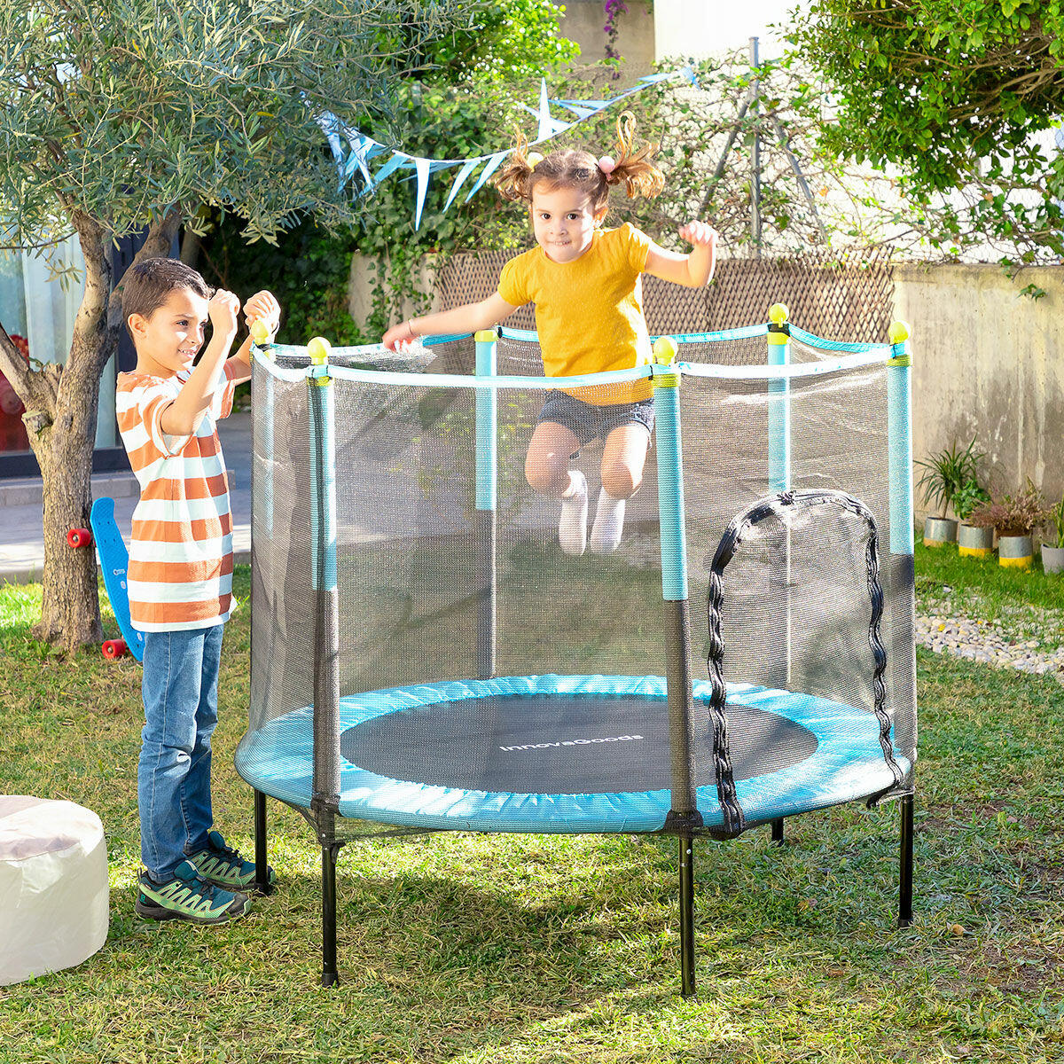 Cama Elástica Infantil con Red de Seguridad Kidine