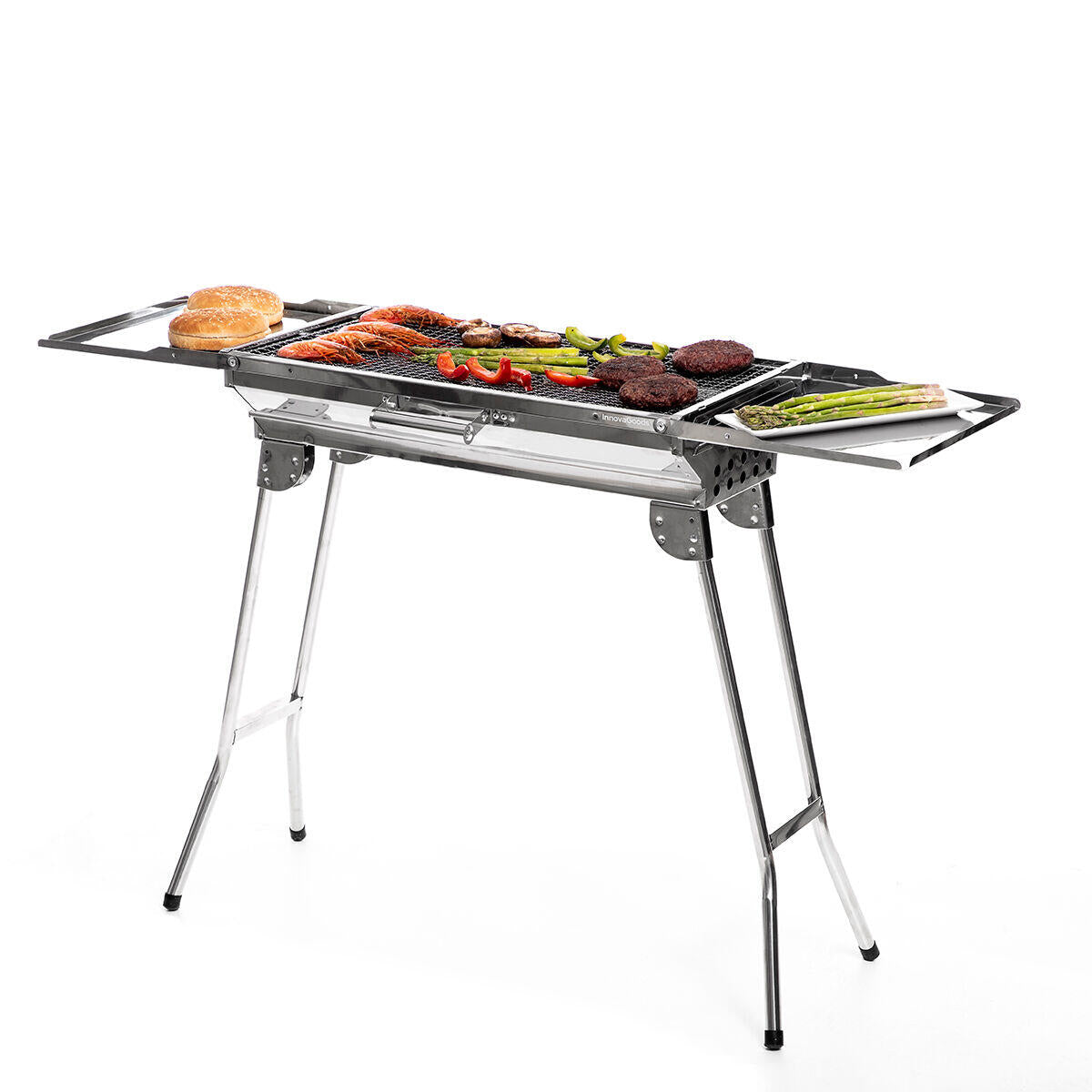 Barbacoa Plegable de Acero Inoxidable para Carbón ExelQ